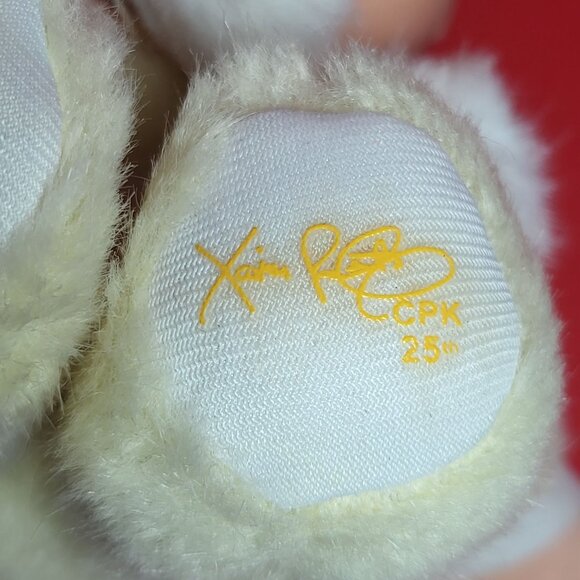 Cabbage Patch Kids Snugglies Baby Doll Yellow Plush Bear Brown Hair Xavier Rober - Picture 8 of 13